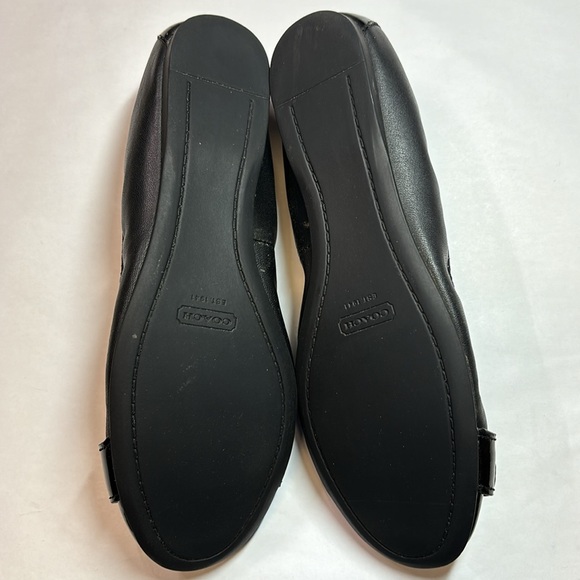 Coach Chelsey Ballet Flats Black Semi Mat in Size 6.5 - Picture 11 of 11